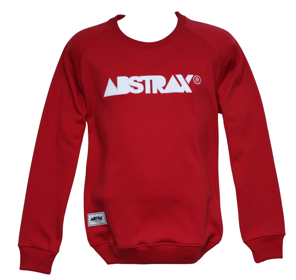 ABSTRAX CREWNECK SWEATSHIRT (RED/WHITE)