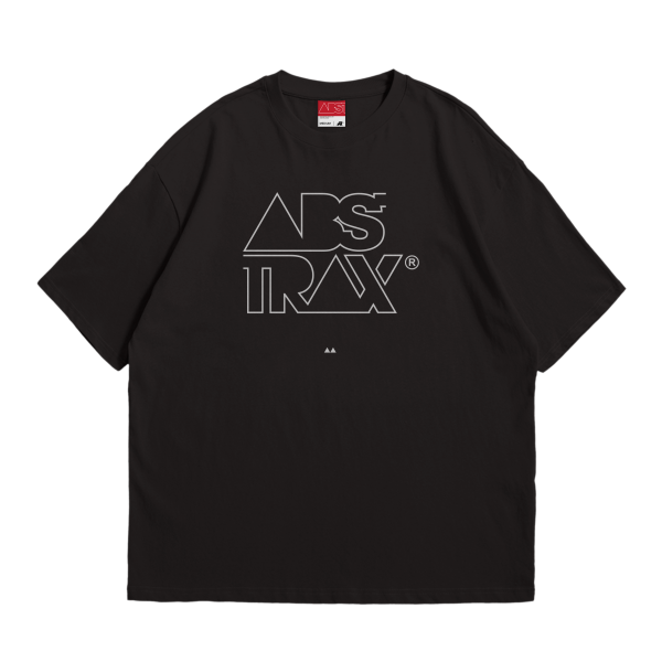 ABSTRAX® LOGOTYPE OUTLINE OVERSIZE SHIRT (BROWN)