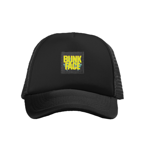 ABSTRAX® x BUNKFACE TRUCKER HAT (ALL BLACK)