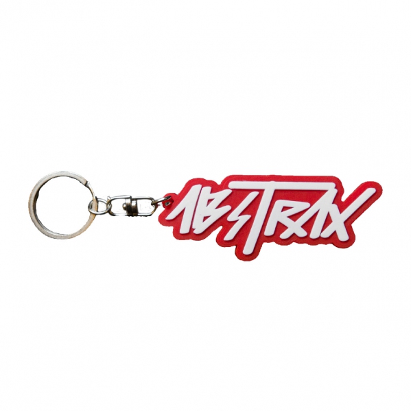 ABSTRAX HYPERLETTER RUBBER KEYCHAIN 2020 (RED)