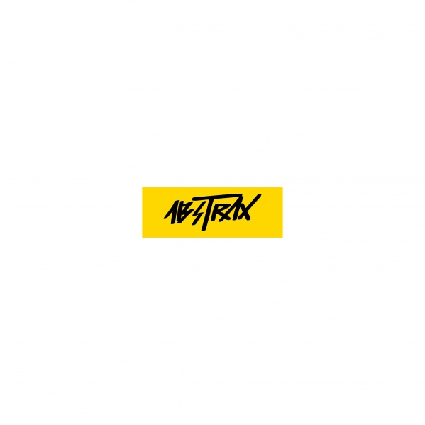 ABSTRAX® HYPERLETTER STICKER YELLOW/BLACK (7cm x 2.5cm)