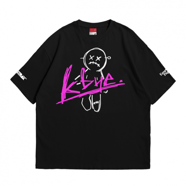 ABSTRAX® x EMPTY PAGE! 'KBYE' LIMITED EDITION OVERSIZE T-SHIRT (BLACK)