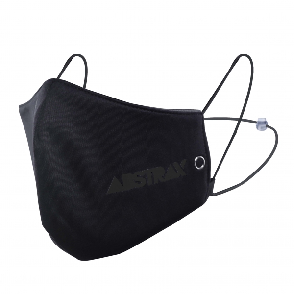 ABSTRAX® 3-LAYER MICROFIBRE WASHABLE MASK WITH ADJUSTABLE STRAP (BLACK)