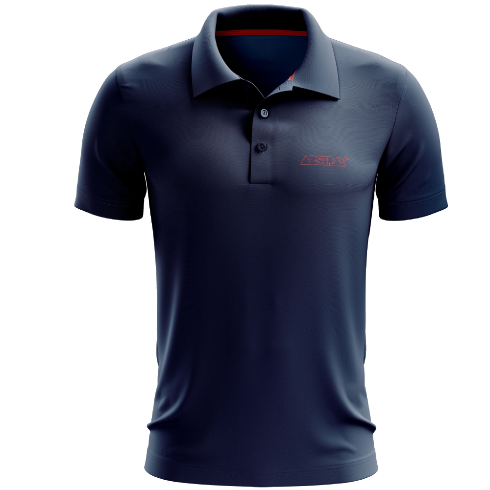 ABSTRAX OUTLINE POLO SHIRT (NAVY)