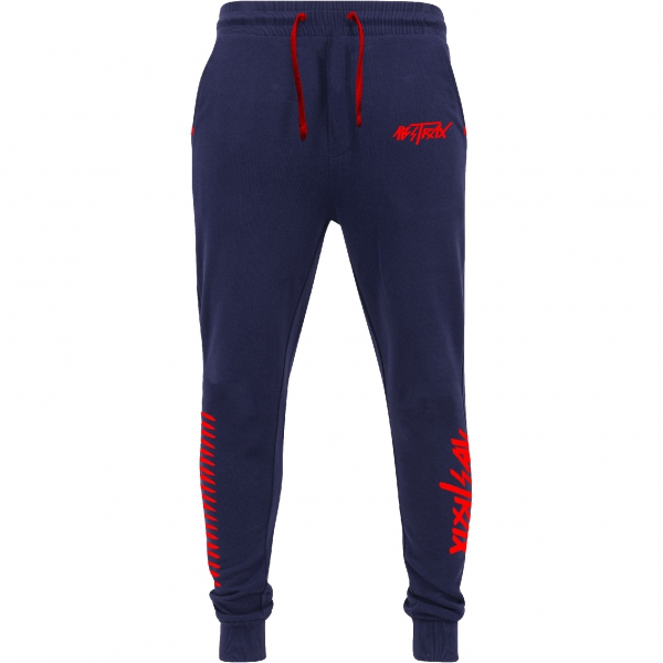 ABSTRAX® HYPERLETTER +AJSWEATPANTS NAVY-BLUE/RED (LIMITED EDITION)