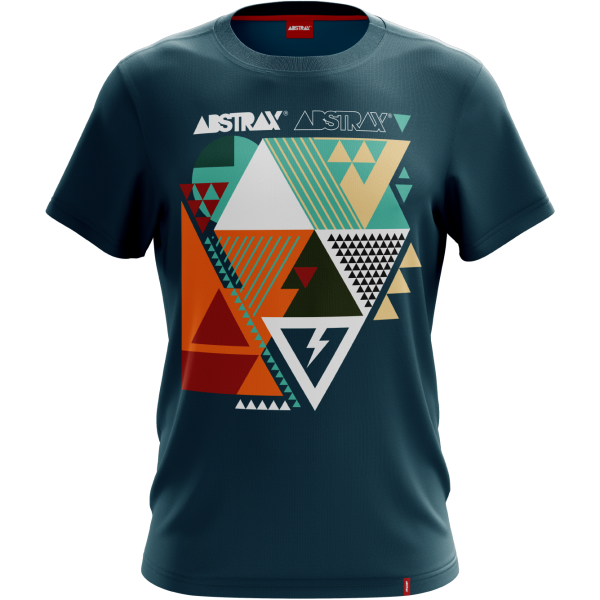 ABSTRAX® PATTERN INVA210N MULTI-TRIANGLE T-SHIRT - TOSCA (LIMITED STOCK) 