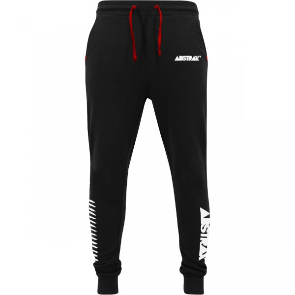 ABSTRAX® LOGOTYPE +AJSWEATPANTS BLACK/WHITE (LIMITED EDITION)