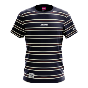 ABSTRAX® STRIA SERIES I (NAVY-BLUE) 3TONE STRIPE T-SHIRT