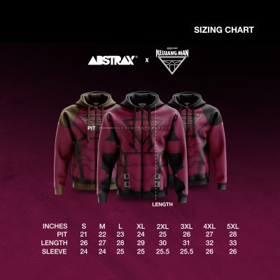 ABSTRAX® x KELUANG MAN "SUIT" POLY-LYCRA ZIPPER HOODIE (2025)