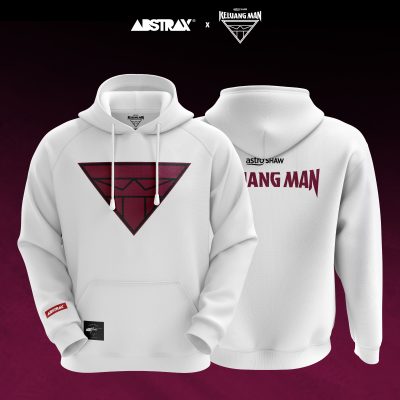 ABSTRAX® x KELUANG MAN "EMBLEM" HOODIE WHITE (2025) PRE-ORDER