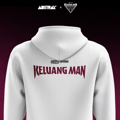 ABSTRAX® x KELUANG MAN "EMBLEM" HOODIE WHITE (2025) PRE-ORDER
