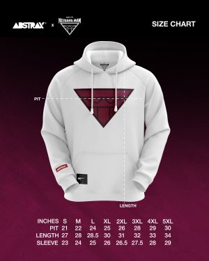 ABSTRAX® x KELUANG MAN "EMBLEM" HOODIE WHITE (2025) PRE-ORDER