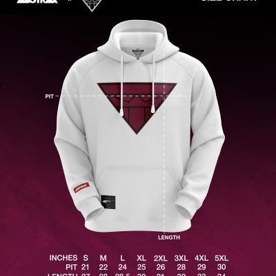 ABSTRAX® x KELUANG MAN "EMBLEM" HOODIE WHITE (2025) PRE-ORDER
