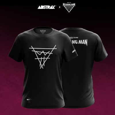 ABSTRAX® x KELUANG MAN "SKETCH" LOGO BLACK T-SHIRT (2025)