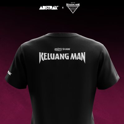 ABSTRAX® x KELUANG MAN "SKETCH" LOGO BLACK T-SHIRT (2025)