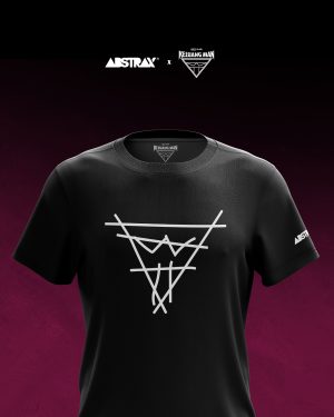 ABSTRAX® x KELUANG MAN "SKETCH" LOGO BLACK T-SHIRT (2025)