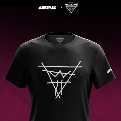 ABSTRAX® x KELUANG MAN "SKETCH" LOGO BLACK T-SHIRT (2025)