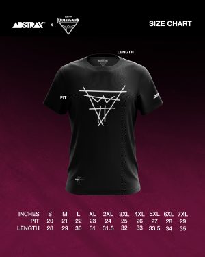 ABSTRAX® x KELUANG MAN "SKETCH" LOGO BLACK T-SHIRT (2025)