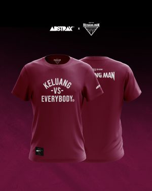 ABSTRAX® x KELUANG VS EVERYBODY PARODY MAROON T-SHIRT (2025)