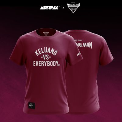 ABSTRAX® x KELUANG VS EVERYBODY PARODY MAROON T-SHIRT (2025)