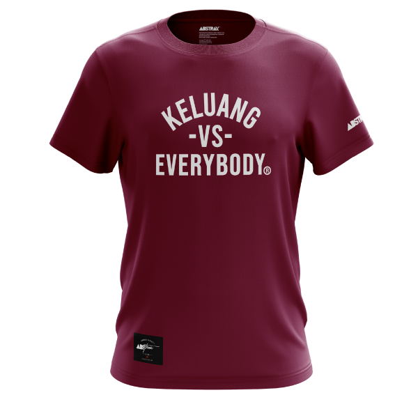 ABSTRAX® x KELUANG VS EVERYBODY PARODY MAROON T-SHIRT (2025)