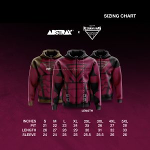 ABSTRAX® x KELUANG MAN "SUIT" POLY-LYCRA ZIPPER HOODIE (2025) BATCH NO. 2