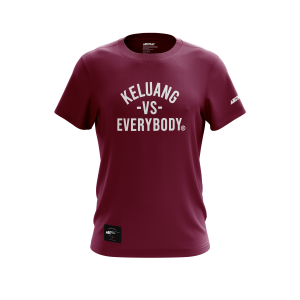 ABSTRAX® x KELUANG VS EVERYBODY PARODY MAROON T-SHIRT (2025)