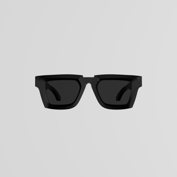 ABSTRAX® EYEWEAR – FRONTIER (JET BLACK) | LIMITED EDITION ACETATE SUNGLASSES WITH POLARIZED LENSES 2025