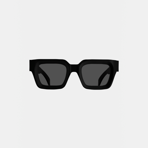 ABSTRAX® EYEWEAR – FLARE (JET BLACK) | LIMITED EDITION ACETATE SUNGLASSES WITH POLARIZED LENSES 2025