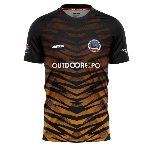 ABSTRAX x PJ INTERNATIONAL OUTDOOR EXPO 2025 TIGER  STRIPE JERSEY (SHORT-SLEEVE)