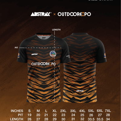 ABSTRAX x PJ INTERNATIONAL OUTDOOR EXPO 2025 TIGER  STRIPE JERSEY (SHORT-SLEEVE)