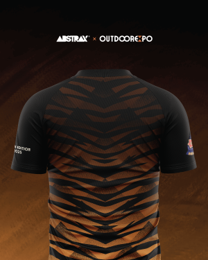 ABSTRAX x PJ INTERNATIONAL OUTDOOR EXPO 2025 TIGER  STRIPE JERSEY (SHORT-SLEEVE)