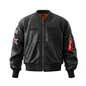 FRONT PE BOMBER ABSTRAX® x POLIS EVO #10YEARS BOMBER JACKET (BLACK) PRE ORDER 2025