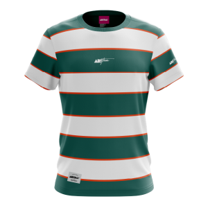 ABSTRAX® STRIA SERIES II (GREEN/ORANGE) STRIPE T-SHIRT