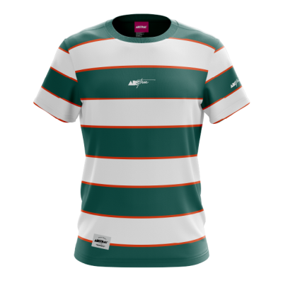 ABSTRAX® STRIA SERIES II (GREEN/ORANGE) STRIPE T-SHIRT