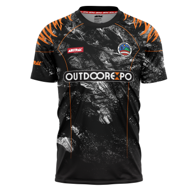 ABSTRAX® x OUTDOOR EXPO 2026 BLACK EVEREST JERSEY (SHORT-SLEEVE)