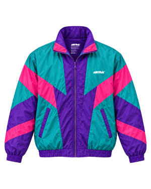 ABSTRAX® 80s RETRO VECTOR WINDBREAKER JACKET