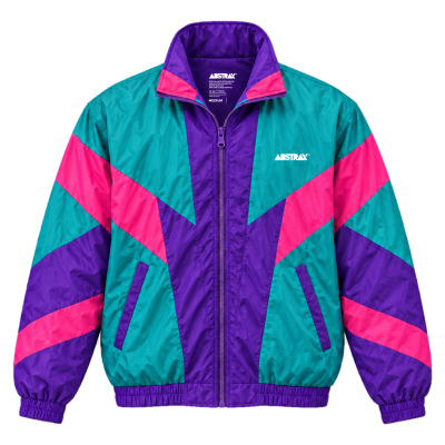 ABSTRAX® 80s RETRO VECTOR WINDBREAKER JACKET